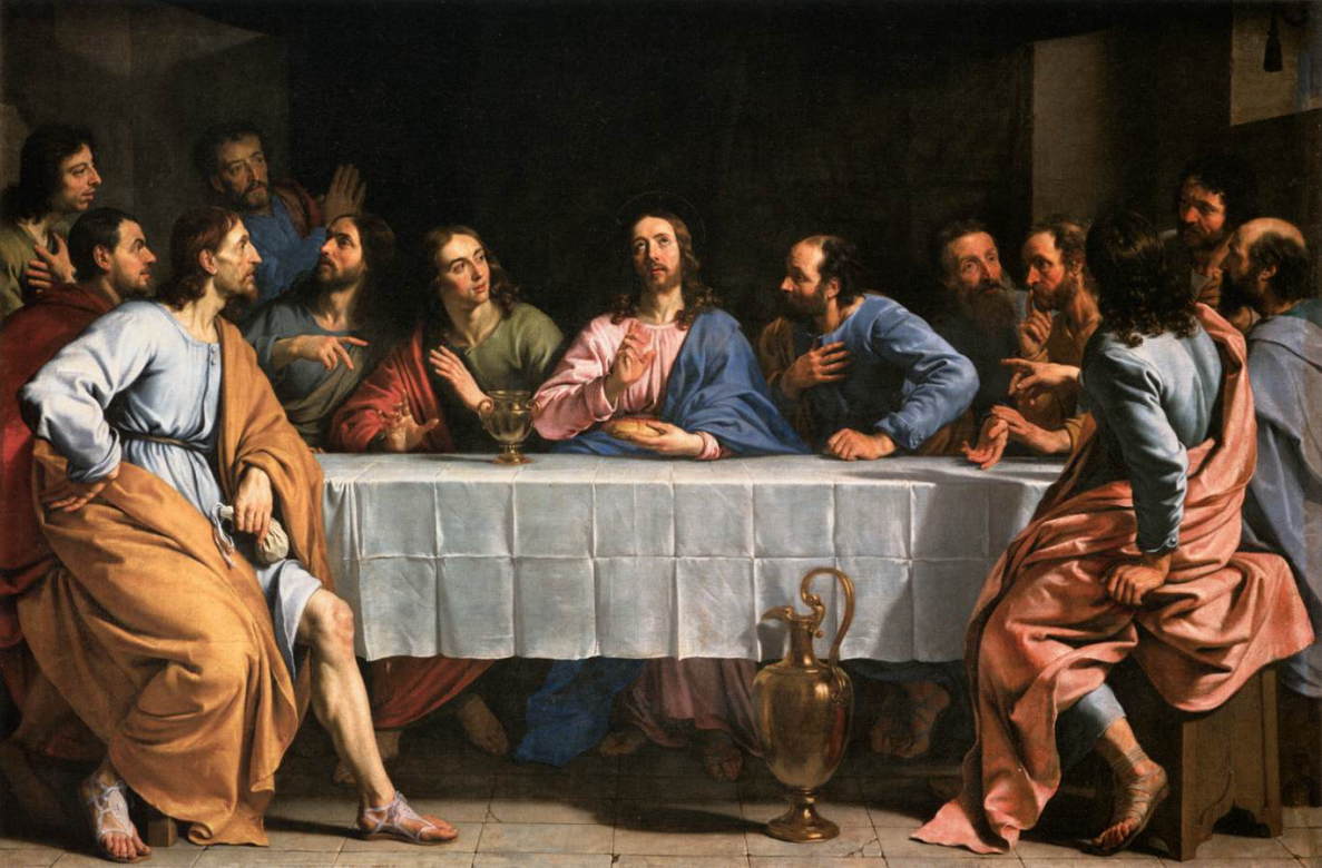    シャンパーニュ　【 最後の晩餐 】 1652｜　158 x 233 cm ｜ルーヴル美術館