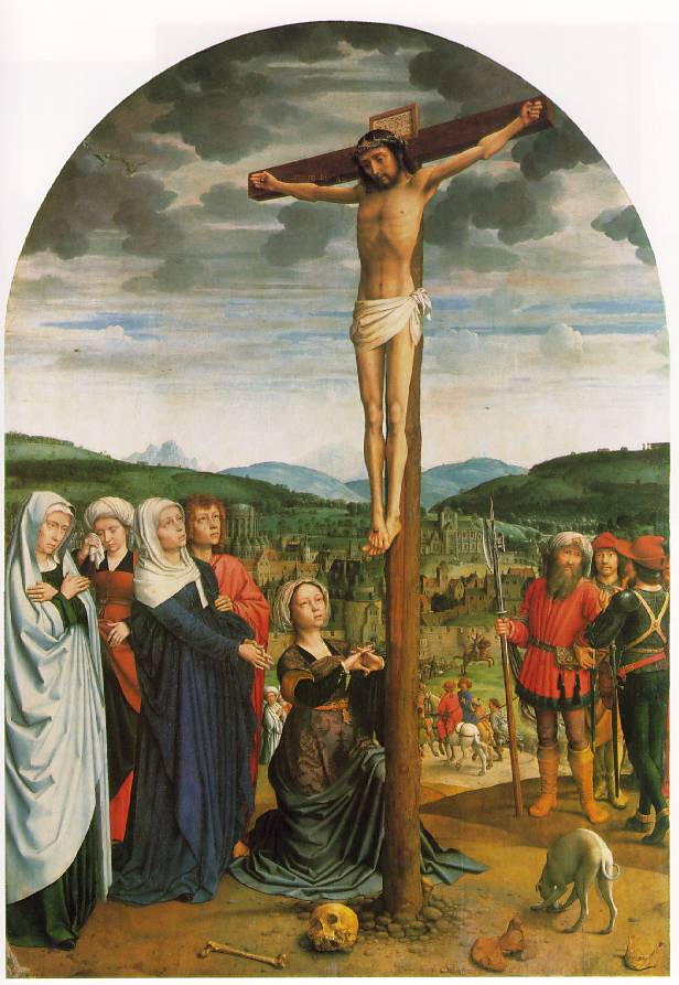 ヘラルド・ダヴィット　【 キリストの磔刑 】 1515 　| 141 x 100 cm 　| 　ベルリン国立美術館