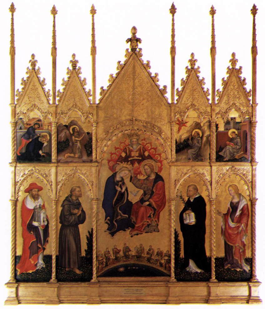 ジェンティーレ・ダ・ファブリアーノ　【 ヴァレ・ロミータ多翼祭壇画 】 1400　| ブレラ美術館、ミラノ