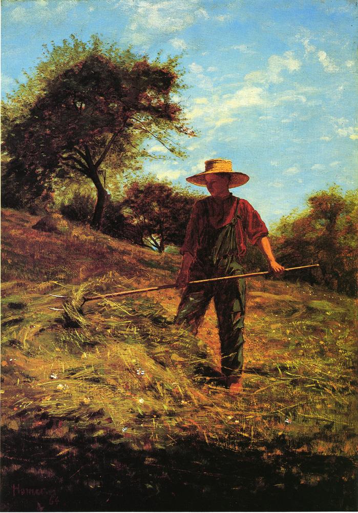 ホーマー 【干し草作り 】 1864 | 40.64 x 27.94 cm ｜コロンバス美術館、オハイオ州、アメリカ