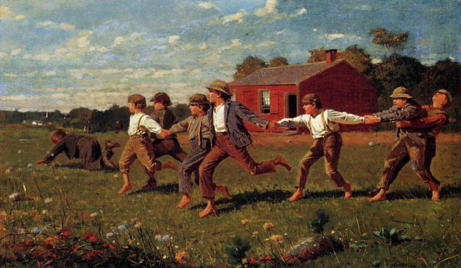 ホーマー 【スナップ・ザ・ホィップ（子供の遊び） 】 1871 | 　メトロポリタン美術館、ニューヨーク、アメリカ