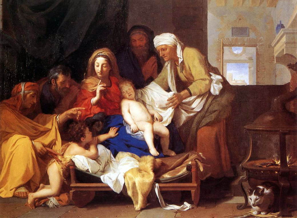 ル・ブラン　【聖家族 】 1655　 | 　87 x 118 cm ｜ルーヴル美術館