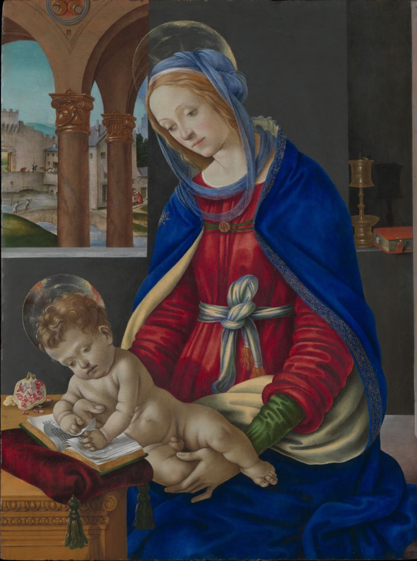 フィリピーノ・リッピ　【 聖母子 】 1485 | 　メトロポリタン美術館、ニューヨーク