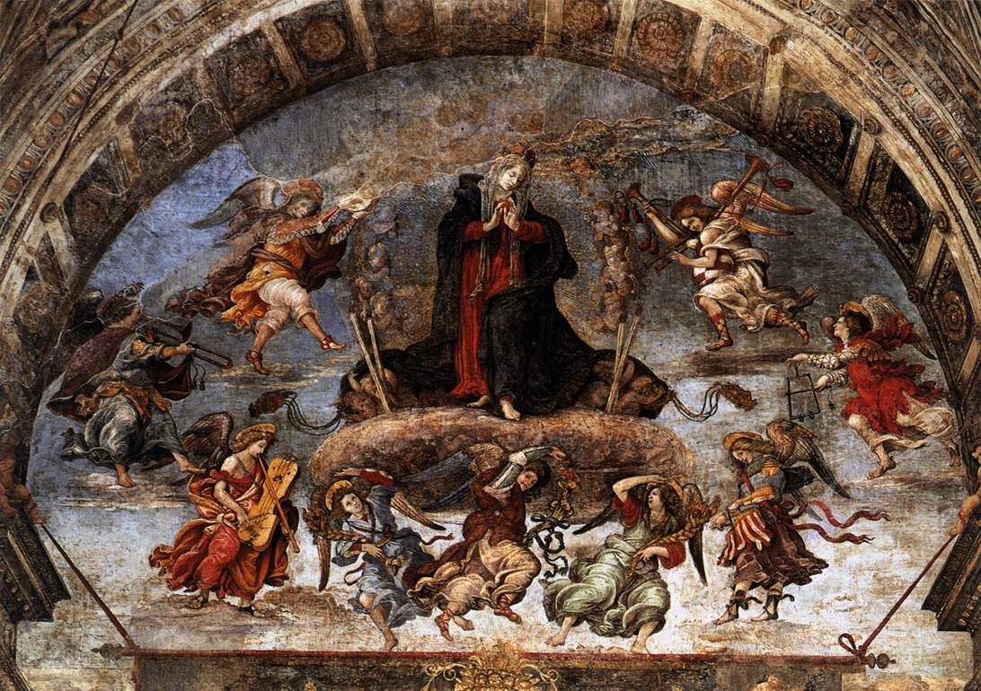 フィリピーノ・リッピ　【 聖母被昇天 】 1489-1491 | カラファ礼拝堂、サンタ・マリア・ソプラ・ミネルヴァ聖堂 、ローマ