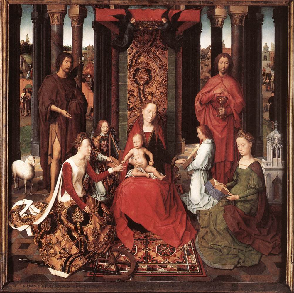  メムリンク　【 聖カタリナの神秘の結婚の祭壇画 】　1479　｜ メムリンク美術館（旧聖ヨハネ病院）、ブルージュ