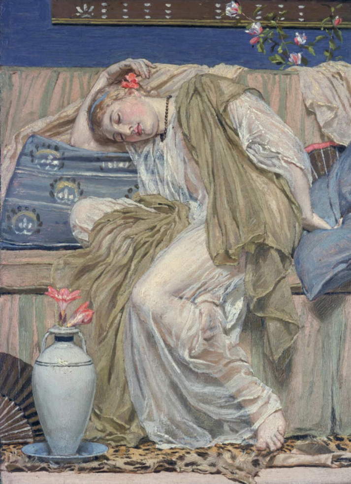  アルバート・ムア　【 眠る少女 】　1875　｜テイト美術館　テート・ブリテン、ロンドン、イギリス 