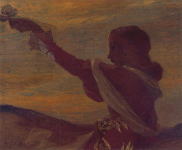 アマン＝ジャン　≪ ミューズ ≫ 　1892　　｜　　91 x 143 cm